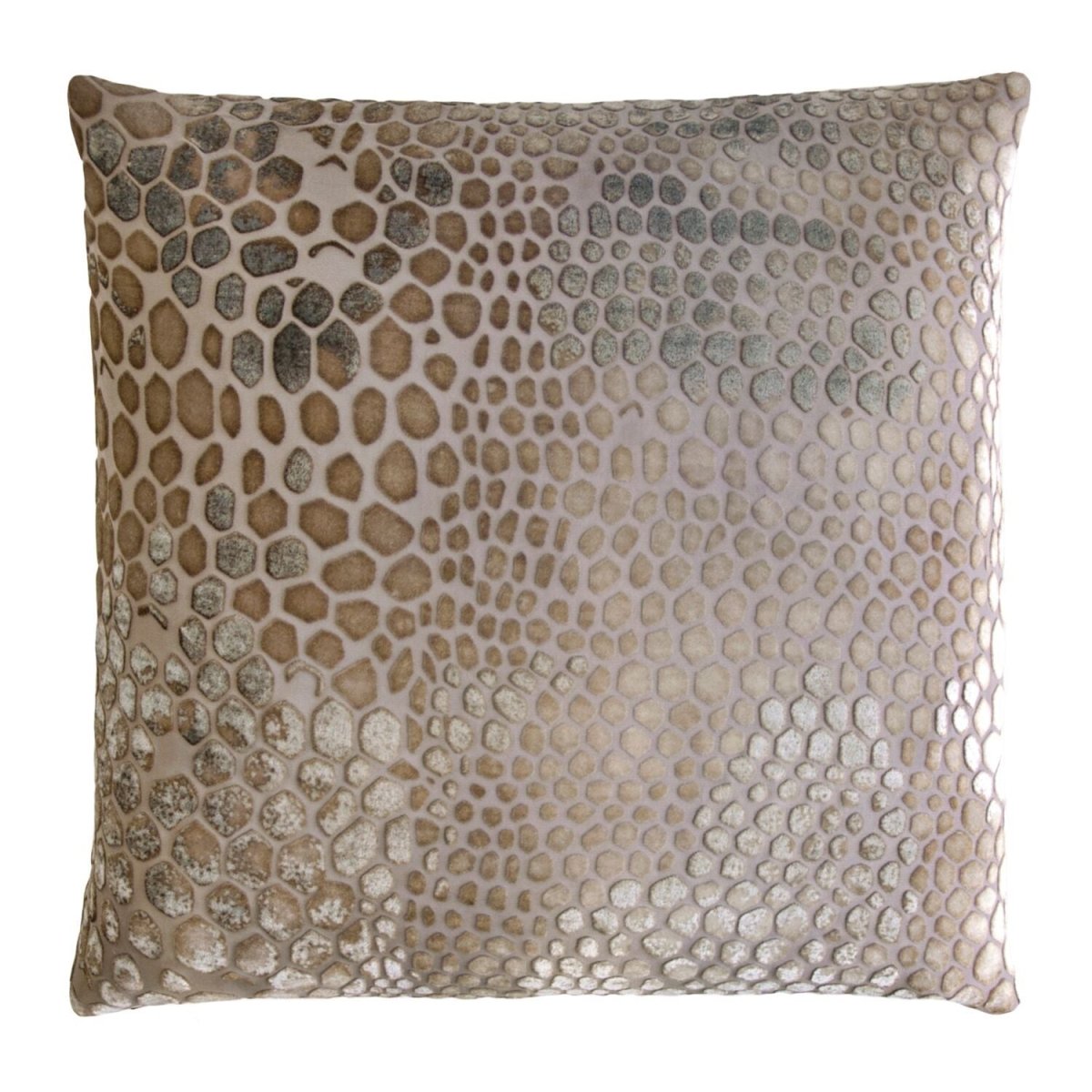 Kevin O'Brien Studio Snakeskin Velvet Throw Pillows in Coyote | Fig Linens