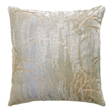 Fig Linens - Metallic Willow Nickel Velvet Pillows by Kevin O'Brien Studio