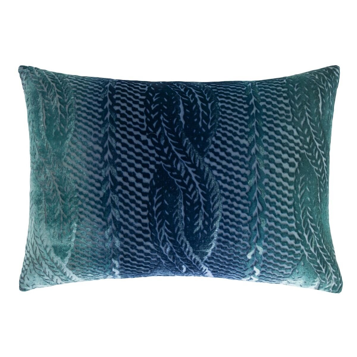 Shark Cable Knit Velvet Pillow by Kevin O&#39;Brien Studio | Fig Linens