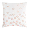 Fig Linens - Blossom Ovals Velvet Appliqué Square Pillow by Kevin O'Brien Studio 