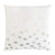 Fig Linens - Sage & White Ovals Velvet Appliqué Square Throw Pillow by Kevin O'Brien Studio
