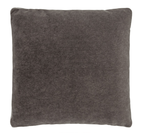 Gray & Coyote Mohair Tuxedo Pillows by Kevin O'Brien Studio - Fig Linens 