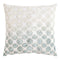Fig Linens - Sage & White Tile Velvet Appliqué Pillow by Kevin O'Brien Studio
