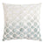 Fig Linens - Sage & White Tile Velvet Appliqué Pillow by Kevin O'Brien Studio