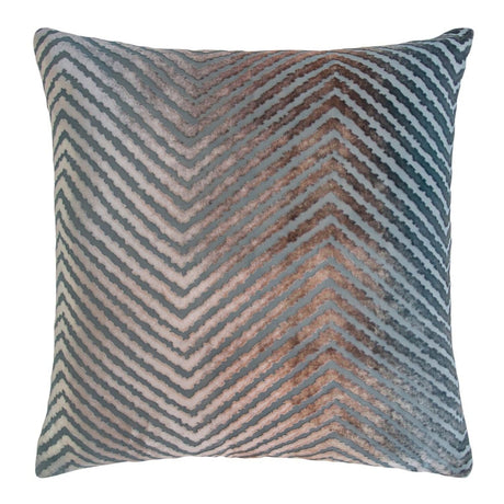 Gunmetal Chevron Velvet Pillows by Kevin O'Brien Studio | Fig Linens