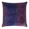 Peacock Chevron Velvet Pillows by Kevin O'Brien Studio | Fig Linens