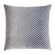 Silver Gray Chevron Pillows by Kevin O'Brien Studio | Fig Linens