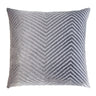 Silver Gray Chevron Pillows by Kevin O'Brien Studio | Fig Linens