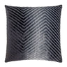 Smoke Chevron Velvet Pillows by Kevin O'Brien Studio | Fig Linens