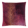Wildberry Chevron Velvet Pillows by Kevin O'Brien Studio | Fig Linens