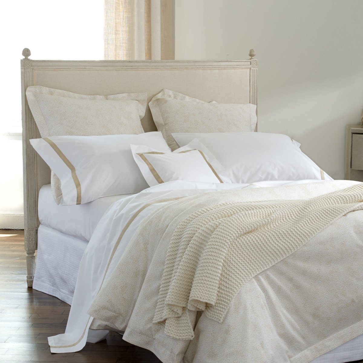 Nikita Champagne - Bedding by Matouk - Fig Linens and Home