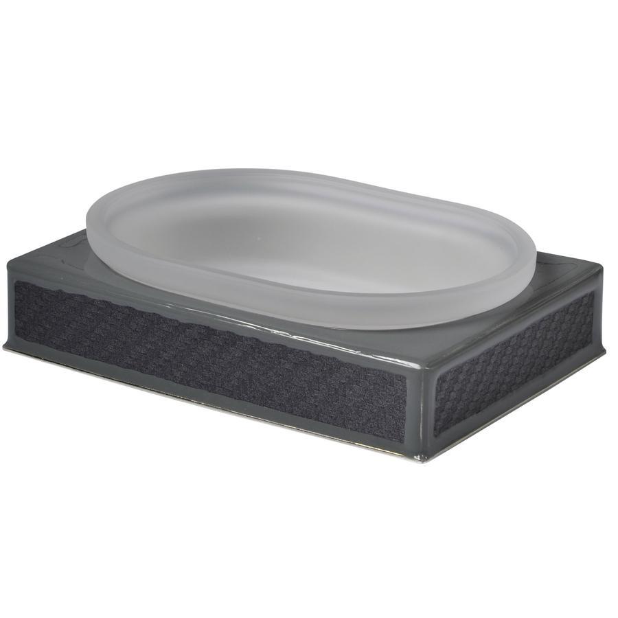 Fig Linens -Mike + Ally Le Mans Graphite Soap Dish