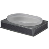 Fig Linens -Mike + Ally Le Mans Graphite Soap Dish