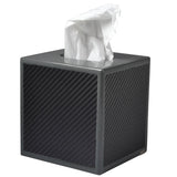 Fig Linens -Mike + Ally Le Mans Graphite Tissue Box Cover