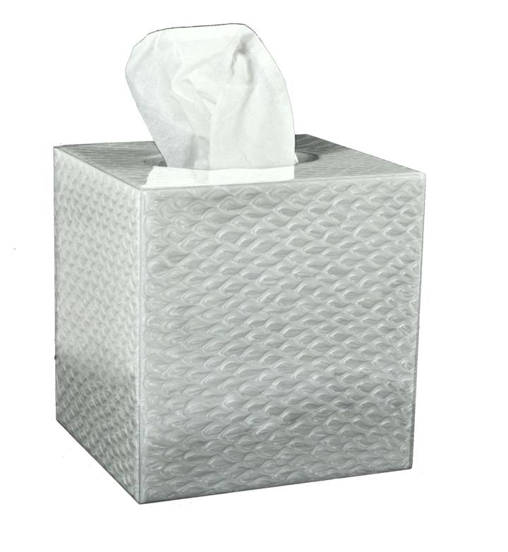 Fig Linens - Mike and Ally Pacific Fine Silver Enamel Boutique Tissue