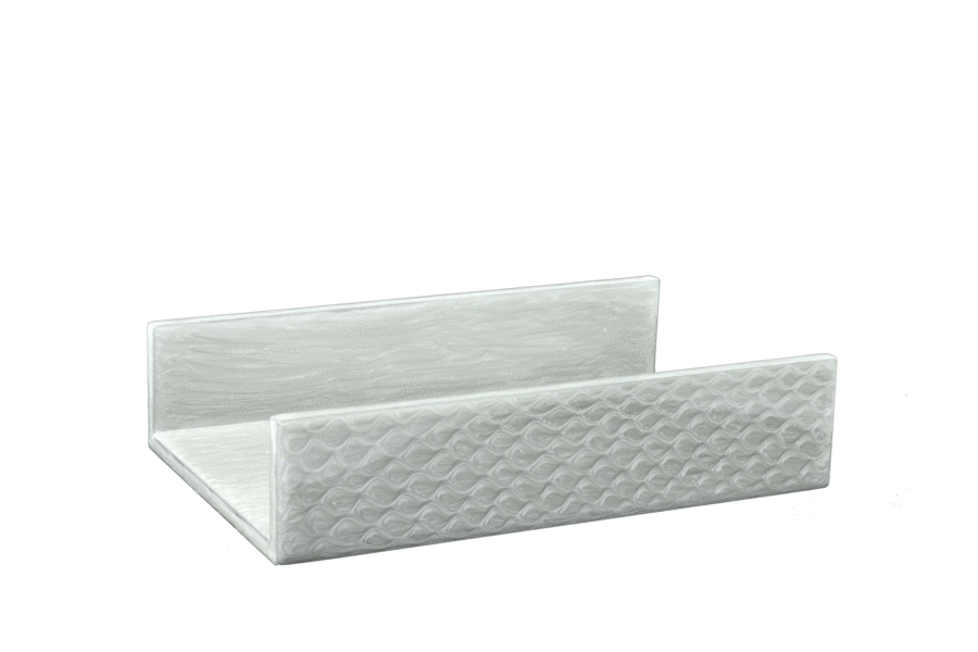 Fig Linens - Mike and Ally Pacific Fine Silver Enamel Flat Towel Holder