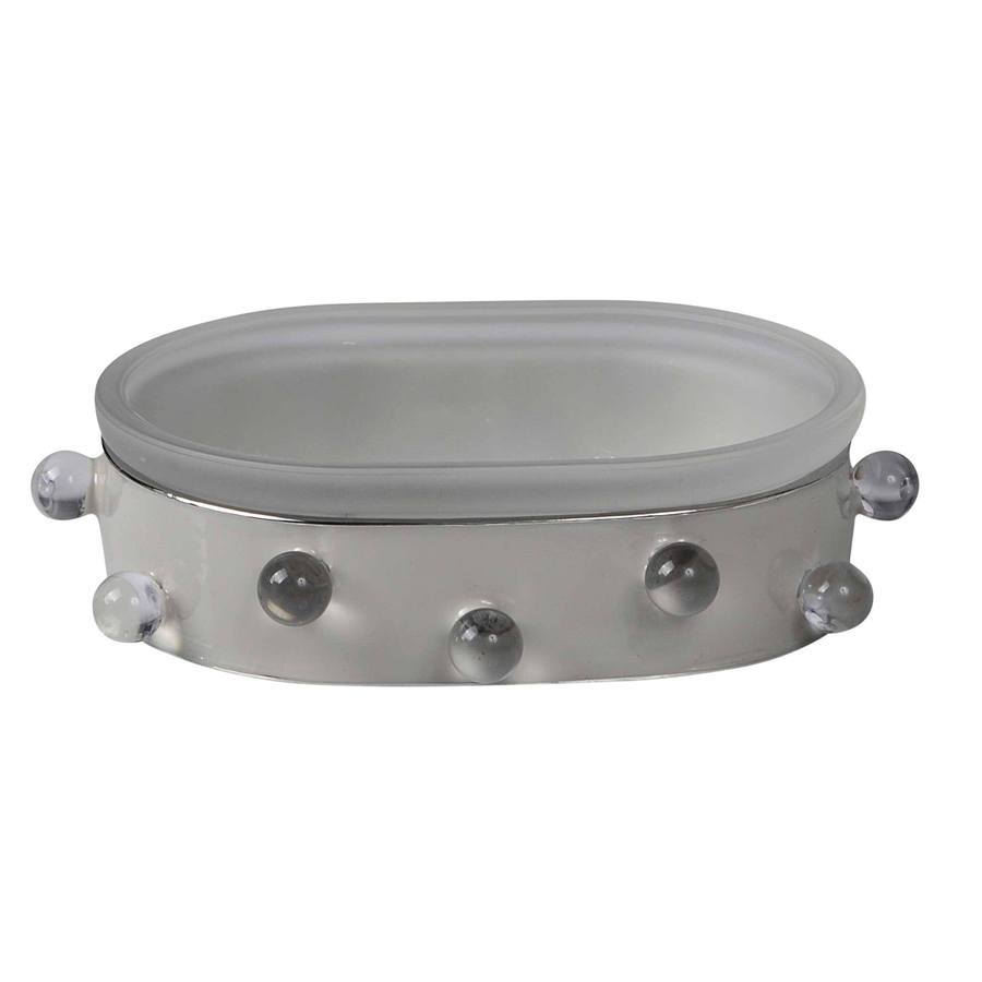 Fig Linens - Mike and Ally Roxy Bath Accessories - Oval Soap Dish