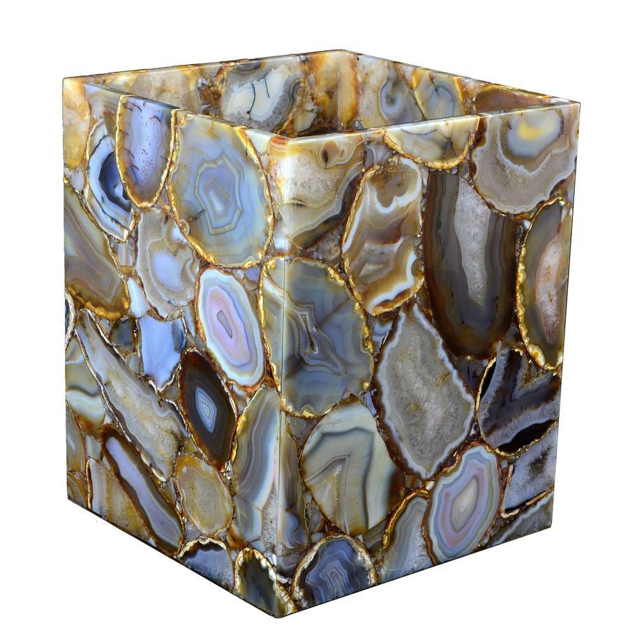 Fig Linens - Mike and ally Agate Wastebasket