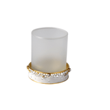 Fig Linens - Duchess Pearl Bath Accessories by Mike + Ally - tumbler