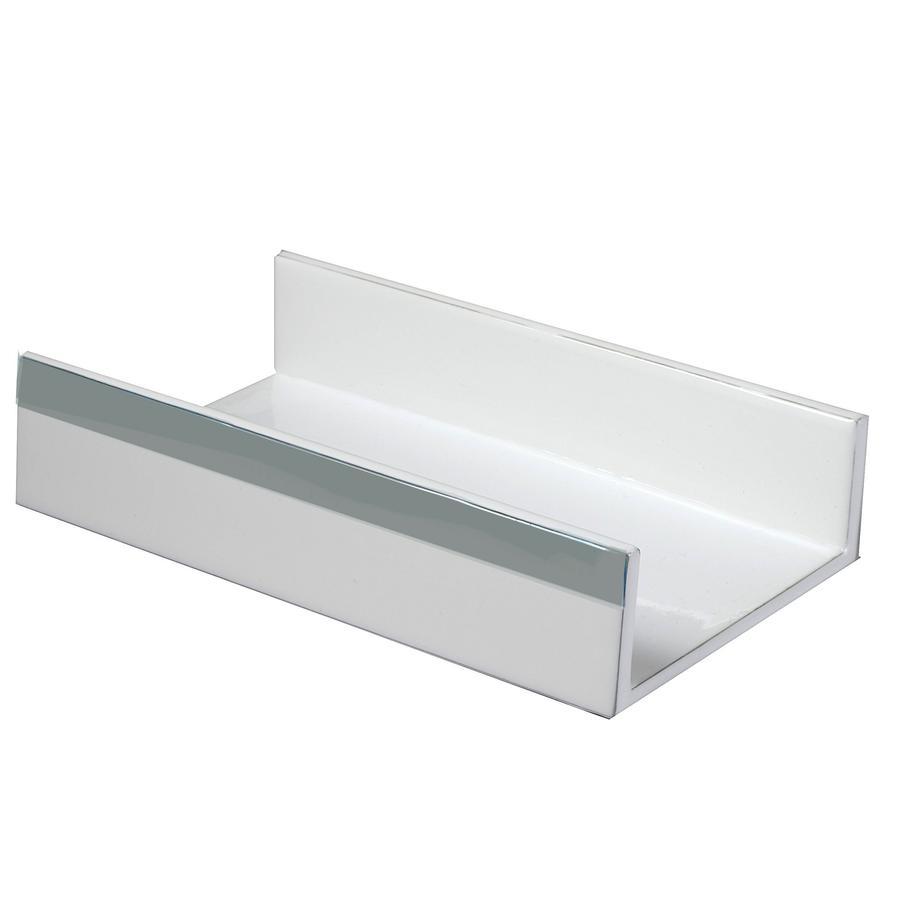 Fig Linens - Mike and Ally Regatta White and Gray Towel Holder