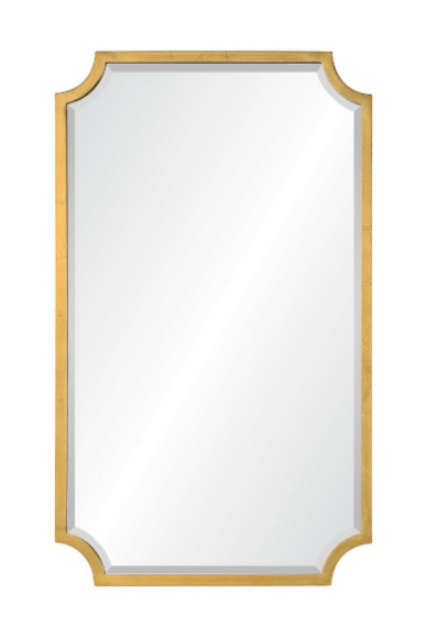 20668-bgl Burnished Gold Leaf Wall Mirror by Mirror Image Home | Fig Linens