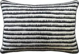 14x20 Corfu Stripe Black Pillow by Ryan Studio | Fig Linens and Home