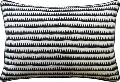 14x20 Corfu Stripe Black Pillow by Ryan Studio | Fig Linens and Home