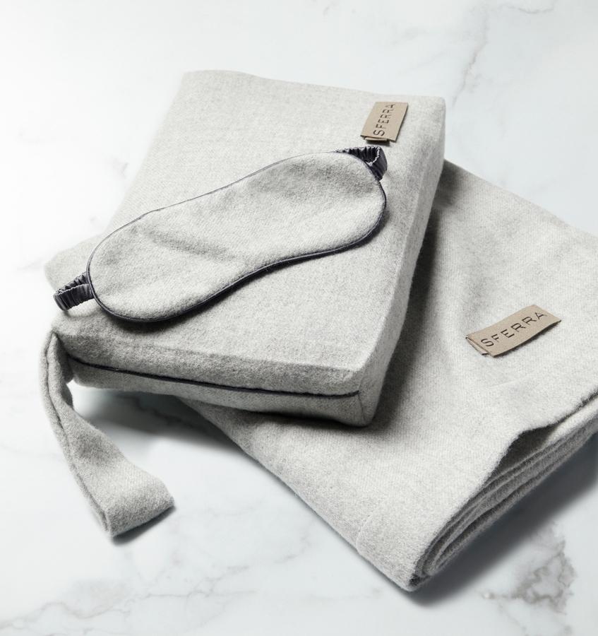 Viaggio Grey Luxury Travel Set by Sferra | Fig Linens and Home