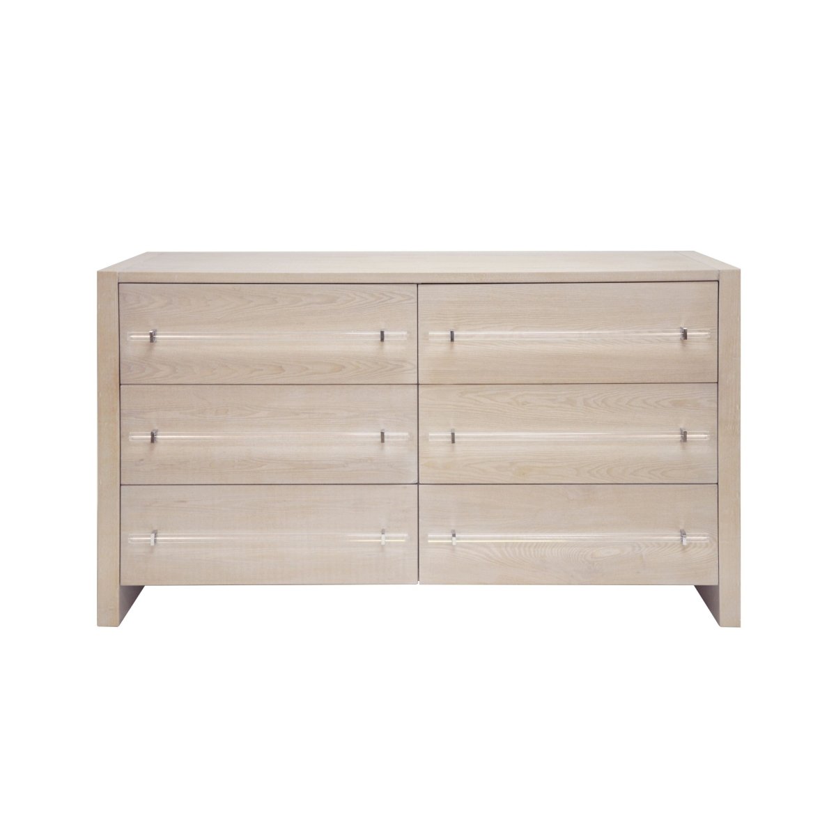 6 Drawer Cerused Oak Dresser by Worlds Away | Fig Linens and Home