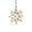 Small Frosted Glass Star Chandelier by Worlds Away | Fig Linens and Home