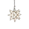 Small Frosted Glass Star Chandelier by Worlds Away | Fig Linens and Home