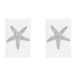 Silver Starfish Linen Guest Towels (Set of 2) | Fig Linens and Home