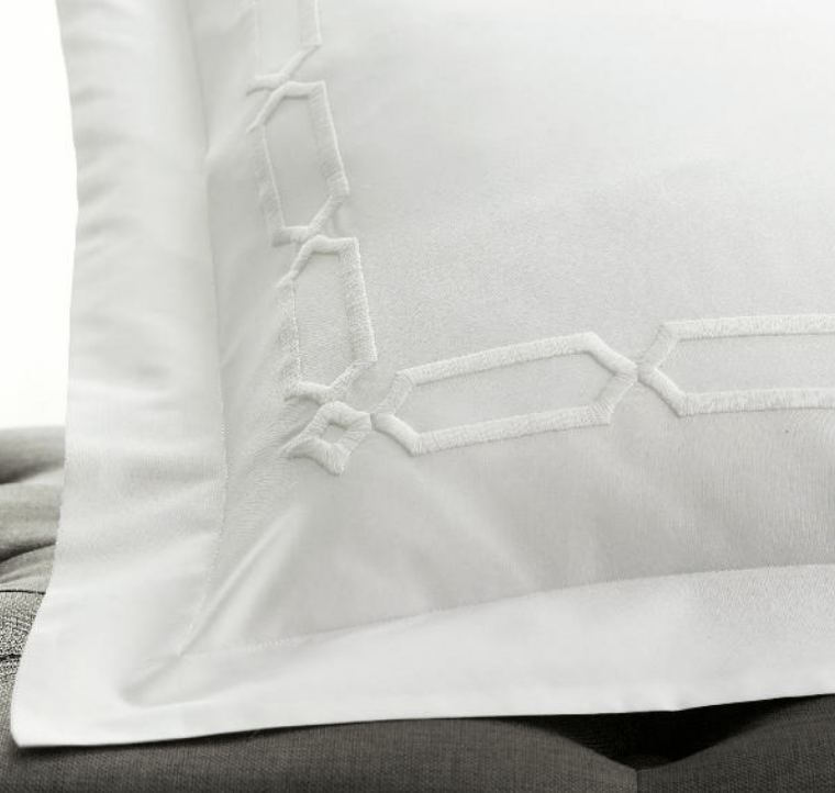 Arezzo White on White Bedding Collection by Scandia Home | Fig Linens and Home
