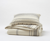 Ivory Duvets and Shams - Rippled Stripe Organic Bedding by Coyuchi | Fig Linens