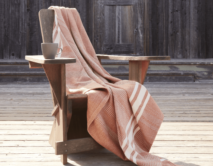 Cirrus Spice Organic Cotton Throw by Coyuchi | Fig Linens