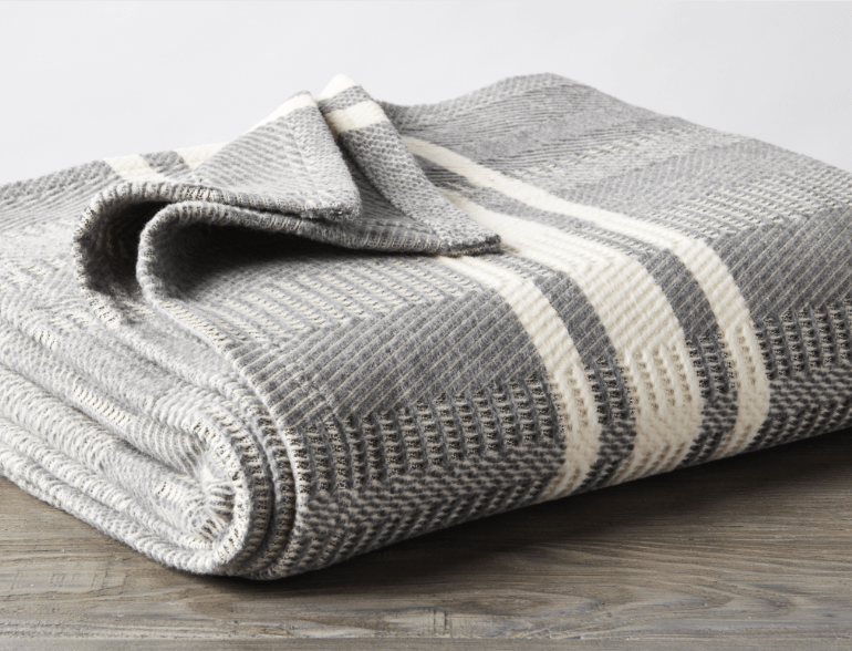 Cirrus Storm Organic Throw by Coyuchi | Fig Linens