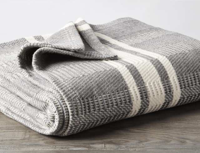 Cirrus Storm Organic Throw by Coyuchi | Fig Linens