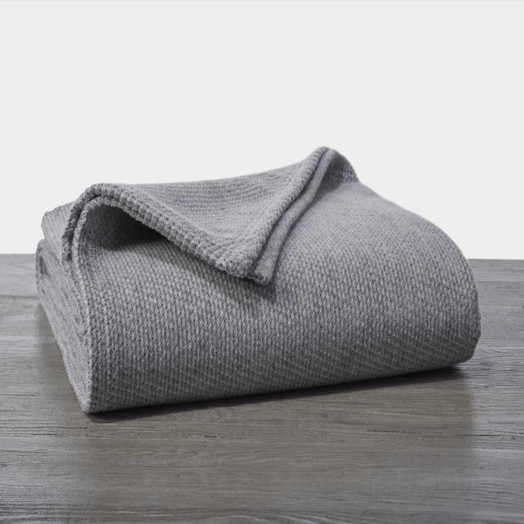 Sequoia Gray Organic Blankets &amp; Throws by Coyuchi | Fig Linens