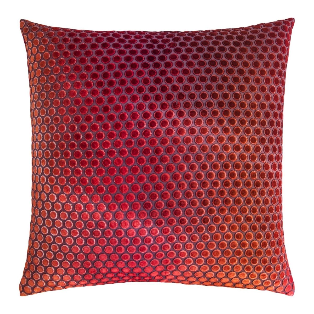 Dots Wildberry Velvet Pillows by Kevin O'Brien Studio | Fig Linens