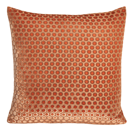 Dots Mango Velvet Pillows by Kevin O'Brien Studio | Fig Linens