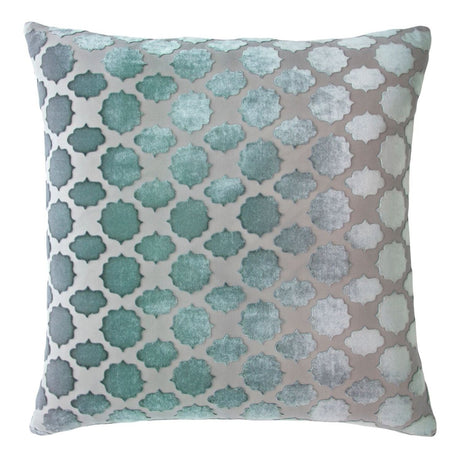 Mod Fretwork Jade Pillows by Kevin O'Brien Studio | Fig Linens