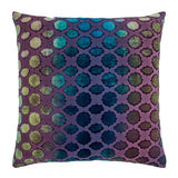 Fig Linens - Mod Fretwork Peacock Velvet Pillows by Kevin O'Brien Studio