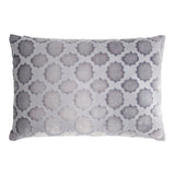 Fig Linen - Mod Fretwork Silver Gray Velvet Pillows by Kevin O'Brien Studio