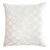 Fig Linens - Mod Fretwork White Velvet Pillows by Kevin O'Brien Studio