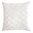 Fig Linens - Mod Fretwork White Velvet Pillows by Kevin O'Brien Studio