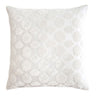 Fig Linens - Mod Fretwork White Velvet Pillows by Kevin O'Brien Studio