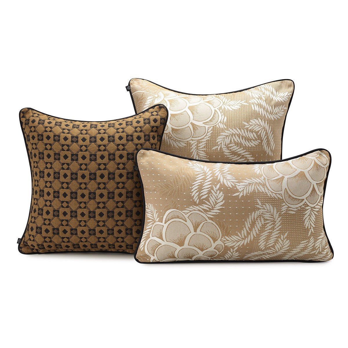 Canevas Cumin Decorative Pillows by Le Jacquard Français | Fig Linens