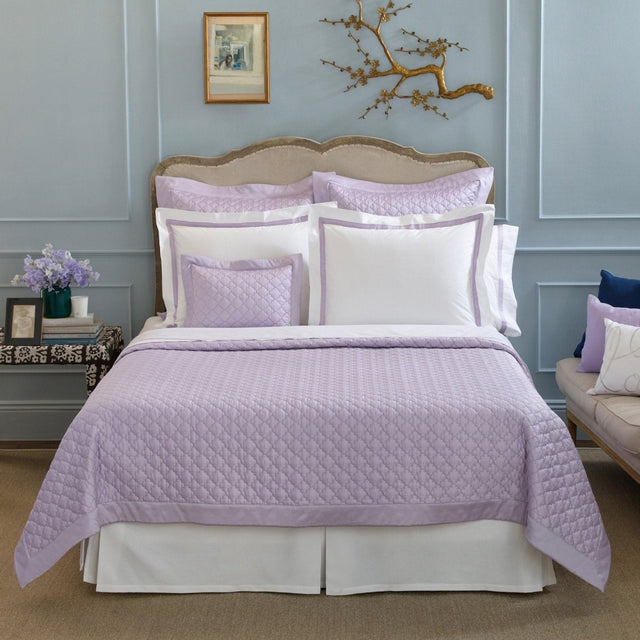 Matouk Ava Violet Bedding Quilts & Shams - Fig Linens and Home