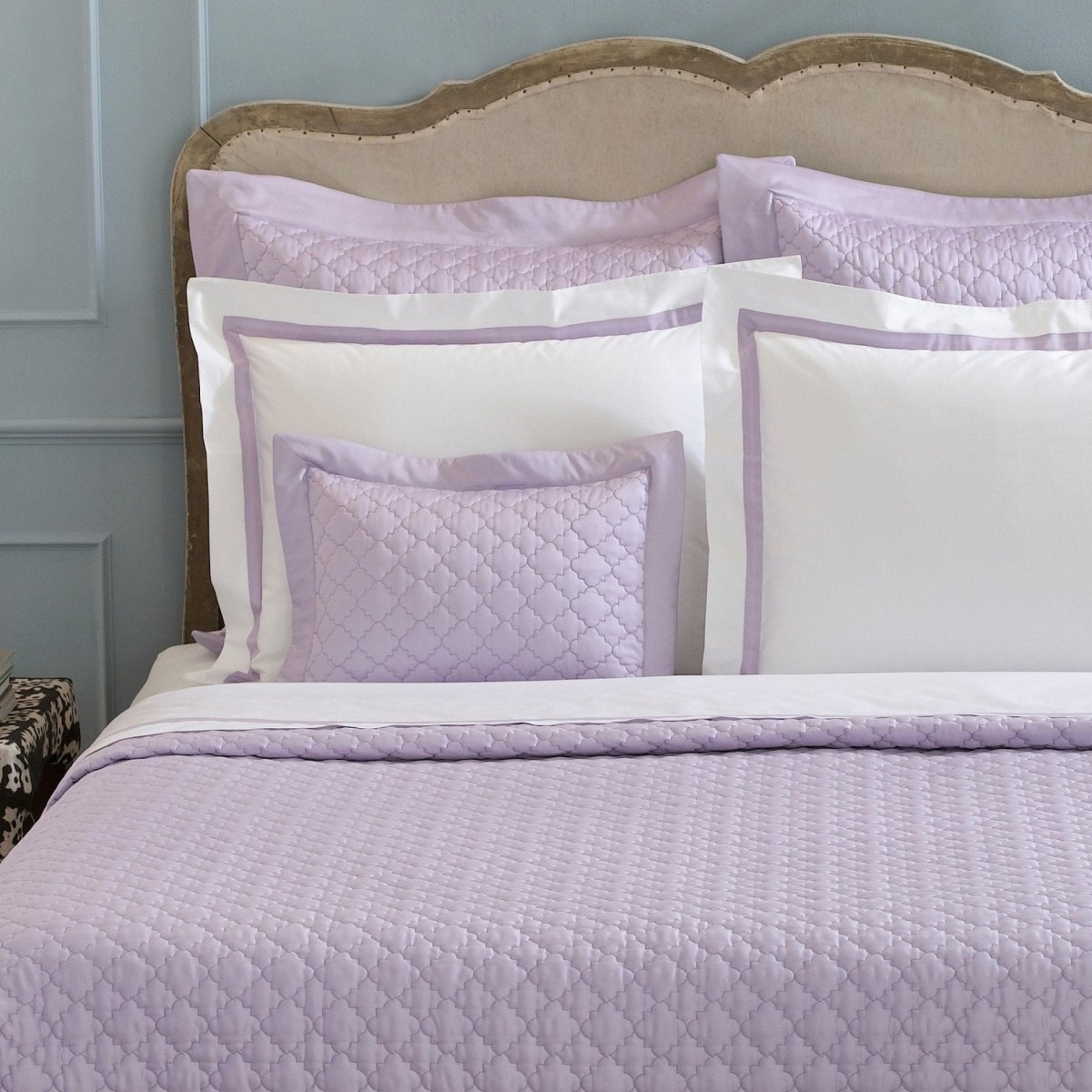 Matouk Ava Violet Bedding Quilts - Fig Linens and Home