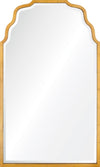 Distressed Mirror Image Home - Gold Leaf Iron Wall Mirror | Fig Linens